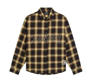 Buy Carnival Tartan Crop Shirt Yellow FW25 at Sasom – Authentic and Ready to Ship