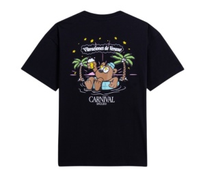 Buy Carnival Bernie On Vacay Washed T-Shirt Black (SS25) at Sasom – Authentic and Ready to Ship