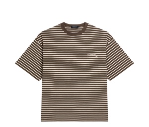 Buy Carnival Essential Stripe Ovs T-Shirt Brown at Sasom – Authentic and Ready to Ship