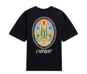 Buy Carnival Heaven Garden Ovs T-Shirt Black (SS25) at Sasom – Authentic and Ready to Ship