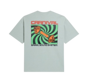 Buy Carnival Spiral Ovs T-shirt Grey FW25 at Sasom – Authentic and Ready to Ship