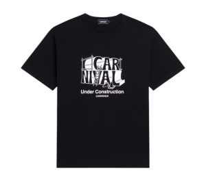 Buy Carnival Under Construction T-shirt Black FW25 at Sasom – Authentic and Ready to Ship