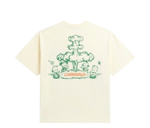 Buy Carnival X 2choey Fingers Crossed Reg T-shirt Beige at Sasom – Authentic and Ready to Ship