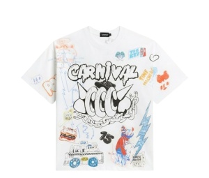 Buy Carnival X Benzilla Loook Ovs T-shirt White at Sasom – Authentic and Ready to Ship