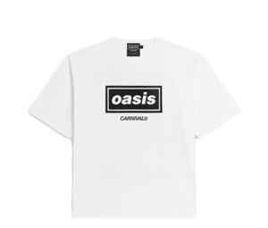 Buy Carnival X Oasis Be Here Now Ovs T-shirt White at Sasom – Authentic and Ready to Ship