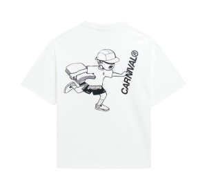 Buy Carnival X Paperboy Deliver Ovs T-Shirt White at Sasom – Authentic and Ready to Ship