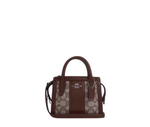 Buy Coach Andrea Mini Carryall In Signature Jacquard With Silver Hardware Maple at Sasom – Authentic and Ready to Ship