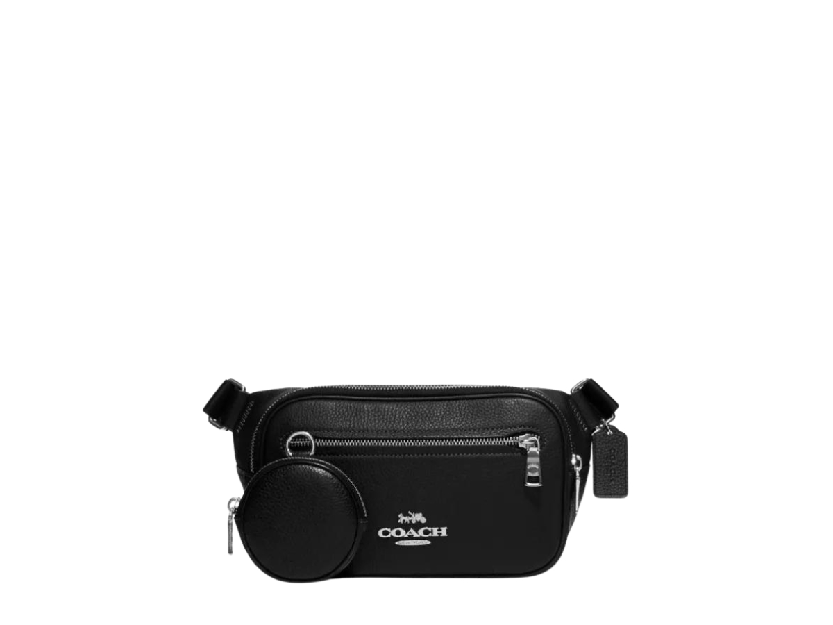 Coach Belt Bag-Sling Bags In Black Calfskin With Palldaium Hardware