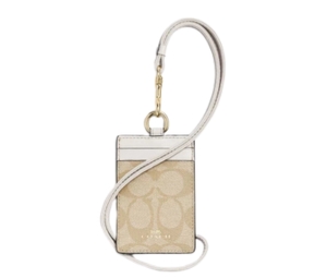 Buy Coach ID Lanyard In Signature Canvas Light Khaki Chalk at Sasom – Authentic and Ready to Ship