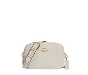Coach Jamie Camera Bag In Pebble Leather With Gold Hardware Chalk