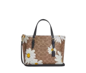 Buy Coach Mollie Tote Bag 25 In Signature Canvas With Floral Print Tan at Sasom – Authentic and Ready to Ship