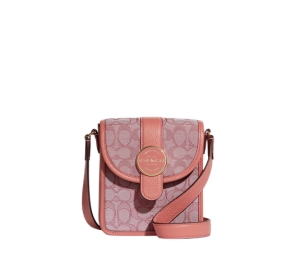 Coach North-South Lonnie Crossbody In Signature Jacquard With Metal Hardware Im-Taffy-Multi