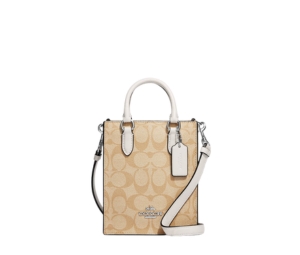 Buy Coach North-South Mini Tote In Signature Canvas With Gold-Plated Hardware at Sasom – Authentic and Ready to Ship
