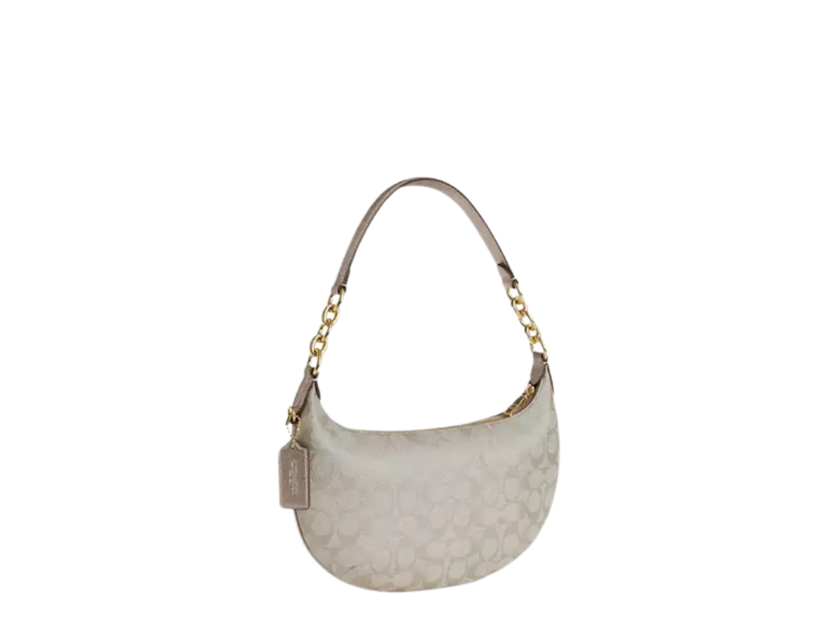 Coach Payton Hobo Bag In Signature Canvas With Gold Champagne Multi