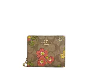 Buy Coach Snap Wallet In Signature Canvas With Floral Print at Sasom – Authentic and Ready to Ship