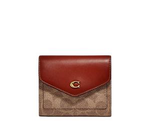 Buy Coach Wyn Small Wallet In Colorblock Signature Canvas Tan Rust at Sasom – Authentic and Ready to Ship