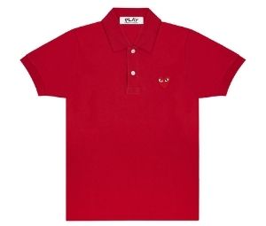 Comme Des Garcons Polo Shirt Red/Red Play