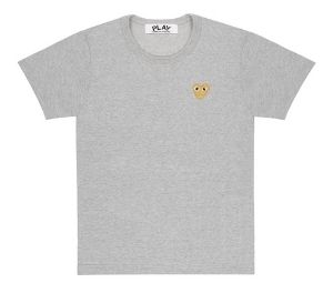 Comme Des Garcons T-Shirt Gold Play Grey (Lady)
