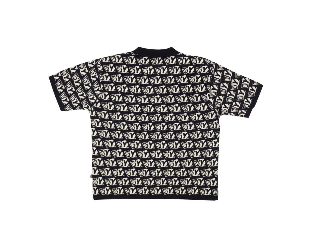 Complexcon X Wasted Youth Monogram Knit Polo Navy