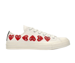 Converse Chuck Taylor All Star '70 Low x Play Comme des Garçons Multi Red Heart  (White)