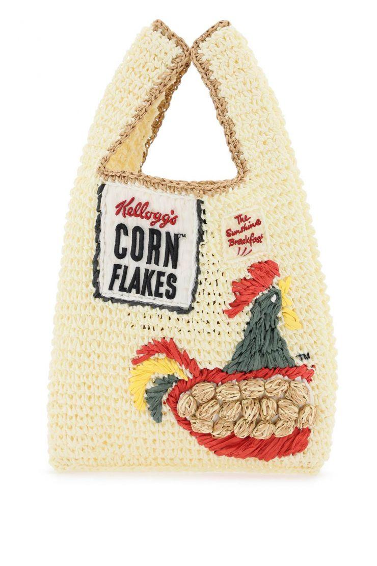 Buy ANYA HINDMARCH Corn Flakes mini tote bag Anya Hindmarch at Sasom – Authentic and Ready to Ship