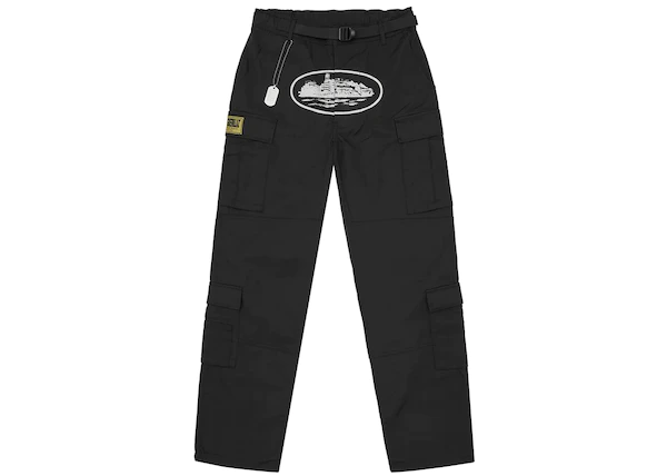 Buy Corteiz 5 Starz Special Edition Black Guerillaz Cargo Pant Black at Sasom – Authentic and Ready to Ship