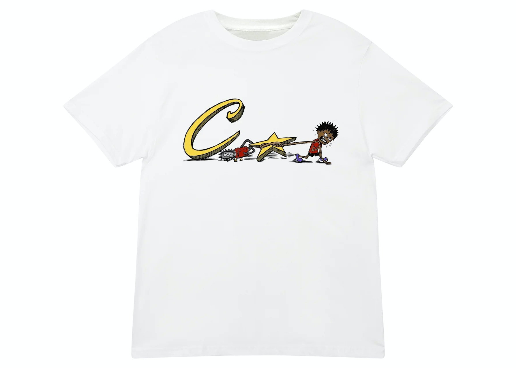 corteiz ロゴティー 白 Sサイズ 新品未使用 Corteiz Chainsaw Tee White Shop Authentic at SASOM