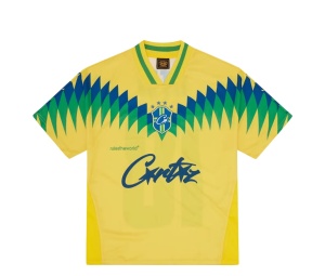 Buy Corteiz Club America Brasil Jersey Yellow at Sasom – Authentic and Ready to Ship