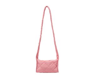 COS Mini Diamond-Quilted Crossbody Bag Pink