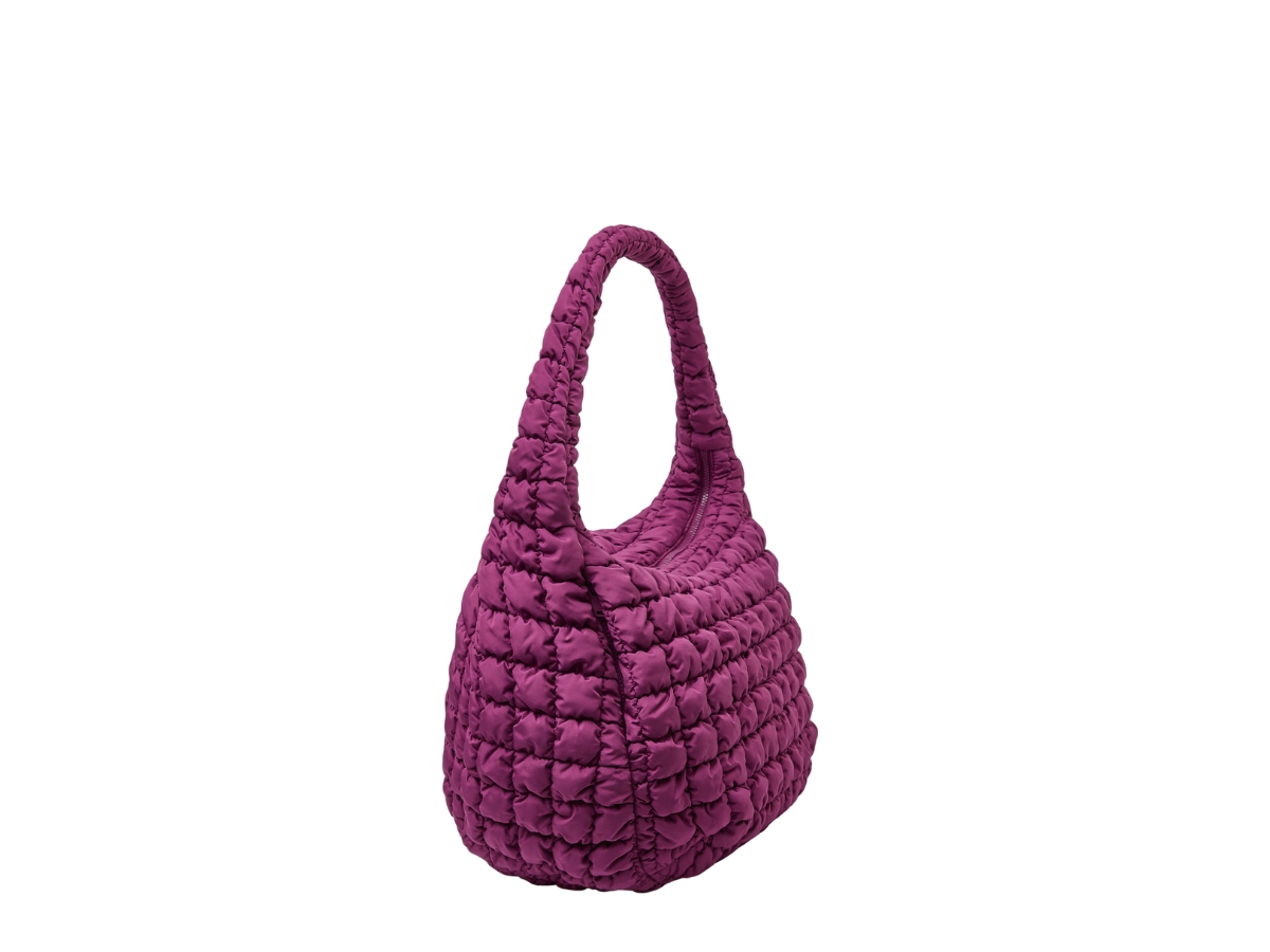 OVERSIZED QUILTED CROSSBODY - BURGUNDY - Bags - COS