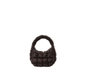 COS Quilted Micro Bag Dark Brown