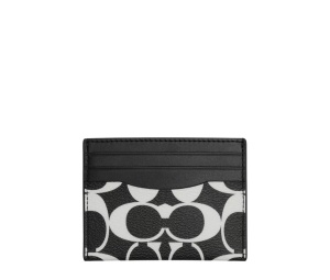Buy Coach Slim Id Card Case Gunmetal  Black Chalk at Sasom – Authentic and Ready to Ship