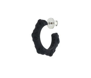 Buy Chrome Hearts Rubber Hoop Cross SML Cross Band Hoop Silicone Earrings Black at Sasom – Authentic and Ready to Ship