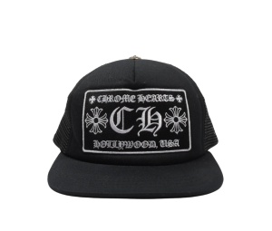 Buy Chrome Hearts Hollywood Trucker Hat Black White at Sasom – Authentic and Ready to Ship