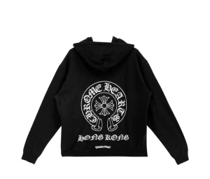 Buy Chrome Hearts Hong Kong Exclusive Horseshoe Zip Up Hoodie Black at Sasom – Authentic and Ready to Ship