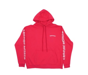 Buy Chrome Hearts Scroll Logo Hoodie Red at Sasom – Authentic and Ready to Ship