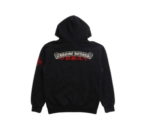 Buy Chrome Hearts Zip Up Hoodie Black at Sasom – Authentic and Ready to Ship