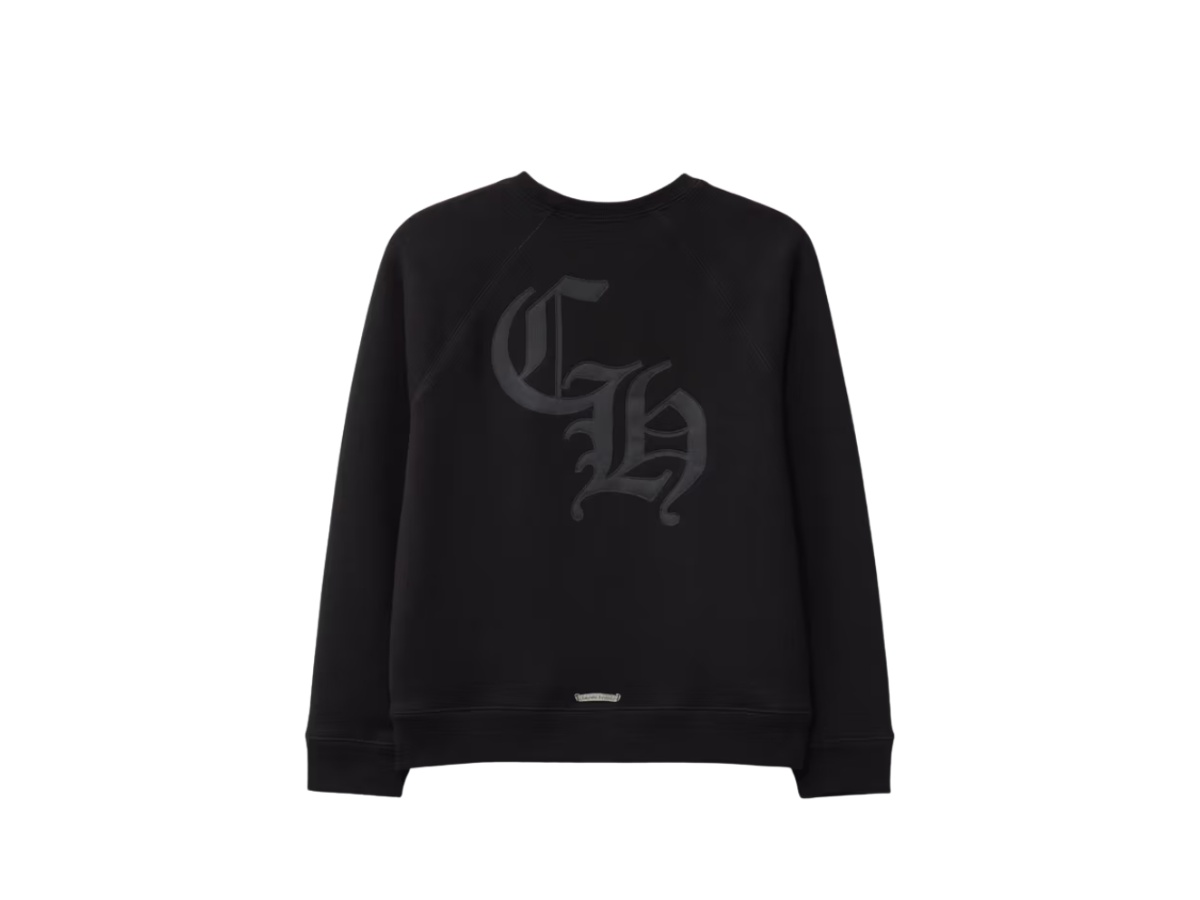https://d2cva83hdk3bwc.cloudfront.net/crh-lsachccs1cb-chrome-hearts-711-cemetery-cross-nylon-ch-crewneck-sweaterblack-2.jpg