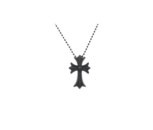 Buy Chrome Hearts S Cross Necklace Black Glitter at Sasom – Authentic and Ready to Ship