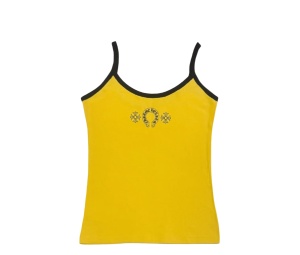 Buy Chrome Hearts Horseshoe Logo Tank Top Yellow Black at Sasom – Authentic and Ready to Ship