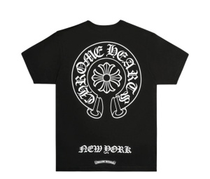 Buy Chrome Hearts NYC Exclusive Horseshoe Logo Short Sleeve Tee Black at Sasom – Authentic and Ready to Ship
