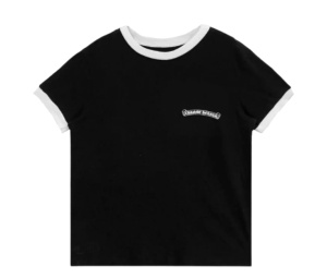 Buy Chrome Hearts Roller Skate T-shirt Scroll Logo Front Horseshoe Black at Sasom – Authentic and Ready to Ship