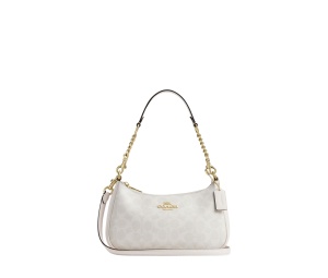 Buy Coach Teri Shoulder Bag In Signature Canvas White Chalk at Sasom – Authentic and Ready to Ship