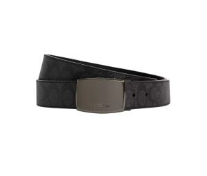 Buy Coach Boxed Plaque And Harness Buckle Cut To Size Reversible Belt 38 MM Black at Sasom – Authentic and Ready to Ship