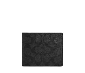 Buy Coach 3 In 1 Wallet In Signature Canvas Charcoal Black at Sasom – Authentic and Ready to Ship