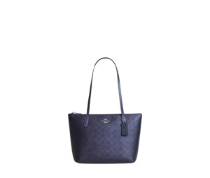 Buy Coach Fiona Zip Tote Bag In Signature Canvas Blue Navy at Sasom – Authentic and Ready to Ship