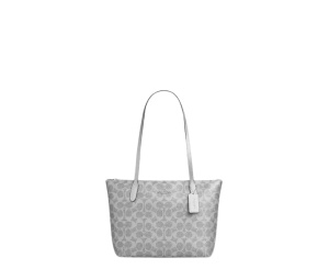 Buy Coach Fiona Zip Tote Bag In Signature Canvas Gray at Sasom – Authentic and Ready to Ship