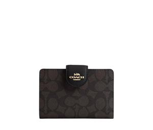 Buy Coach Medium Corner Zip Wallet Black at Sasom – Authentic and Ready to Ship
