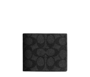 Buy Coach Id Billfold Wallet In Signature Canvas Black at Sasom – Authentic and Ready to Ship