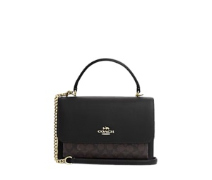 Buy Coach Klare Top Handle Bag Walnut Black at Sasom – Authentic and Ready to Ship